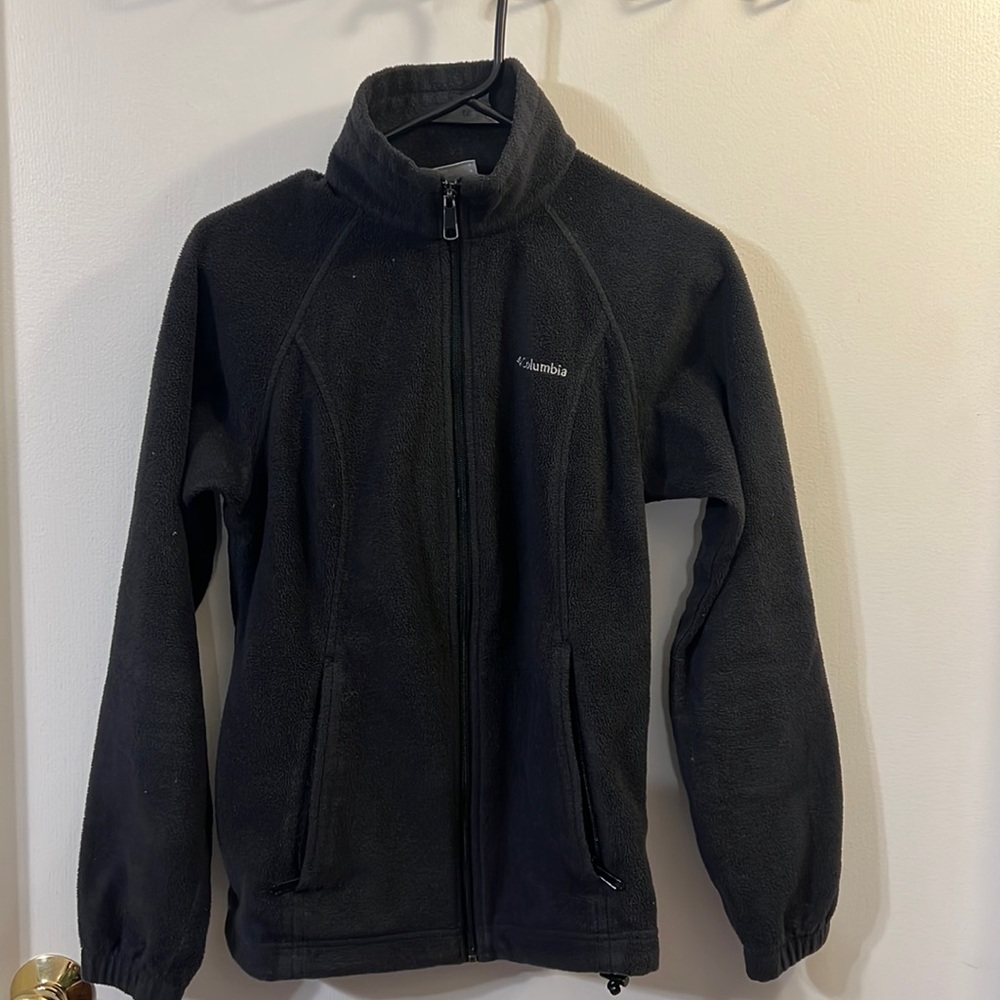 Columbia black zip up sweatshirt